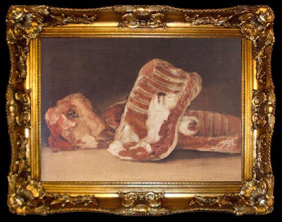 framed  Francisco de Goya Still Life with Sheep